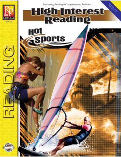 High-Interest Reading: Hot Sports High-Interest Reading: Hot Sports