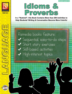 Idioms &amp; Proverbs