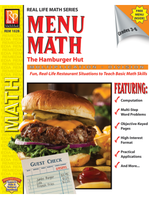 Menu Math: The Hamburger Hut (x, ÷) Menu Math: The Hamburger Hut (x, ÷)