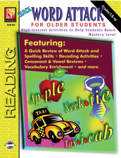 Quick Word Attack for Older Students Quick Word Attack for Older Students