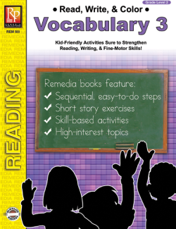 Read, Write, &amp; Color: Vocabulary 3