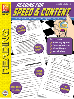 Reading for Speed & Content (Gr. 4-5) Reading for Speed & Content (Gr. 4-5)