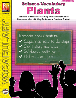 Science Vocabulary: Plants Science Vocabulary: Plants