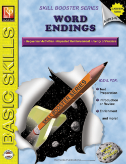 Skill Booster Series: Word Endings Skill Booster Series: Word Endings
