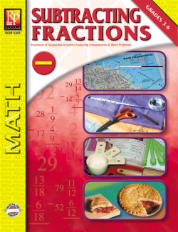 Subtracting Fractions Subtracting Fractions