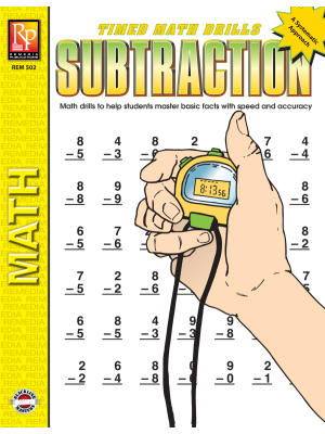 Timed Math Drills: Subtraction Timed Math Drills: Subtraction