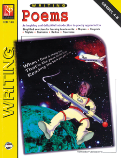 Writing Basics Series: Writing Poems Writing Basics Series: Writing Poems
