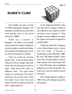 Daily Comprehension: Summer (June, July, &amp; August)