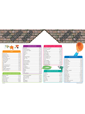 Department Store Math Set (Book & Extra Menus) Department Store Math Set (Book & Extra Menus)