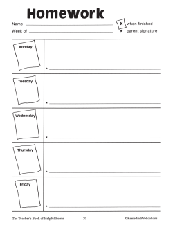 Teacher's Book of Forms