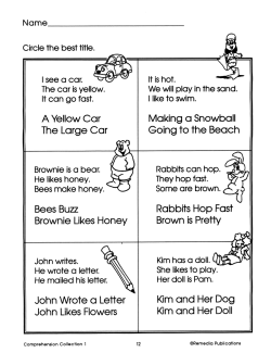 Comprehension Collection (6-Book Set) Comprehension Collection (6-Book Set)