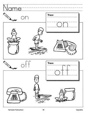 Readiness Skills Series 2: Opposites Readiness Skills Series 2: Opposites