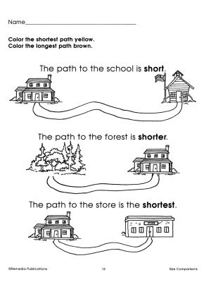 Readiness Skills Series 2: Size Comparisons Readiness Skills Series 2: Size Comparisons