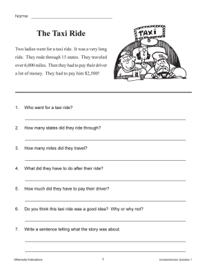 Comprehension Quickies (5-Book Set) Comprehension Quickies (5-Book Set)
