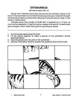 Visual Sequence: Reading About Dinosaurs