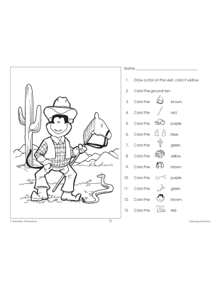 Following Directions (Grades K-1) Following Directions (Grades K-1)
