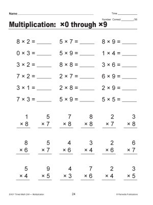 Easy Timed Math Drills (4-Book Set) Easy Timed Math Drills (4-Book Set)