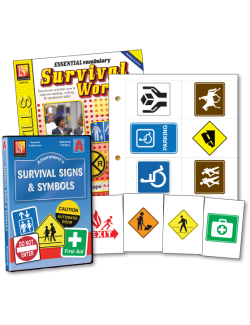 Survival Signs &amp; Symbols Software, Flash Cards &amp; Activity Book