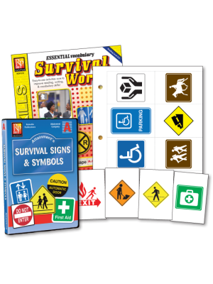 Survival Signs & Symbols Software, Flash Cards & Activity Book Survival Signs & Symbols Software, Flash Cards & Activity Book