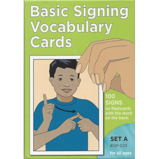 Basic Signing Vocabulary: Sign Language Flash Cards Set A