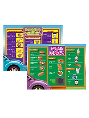Drive-Thru Menu Math: Beginning Money Skills Menus (6-Pack) Drive-Thru Menu Math: Beginning Money Skills Menus (6-Pack)