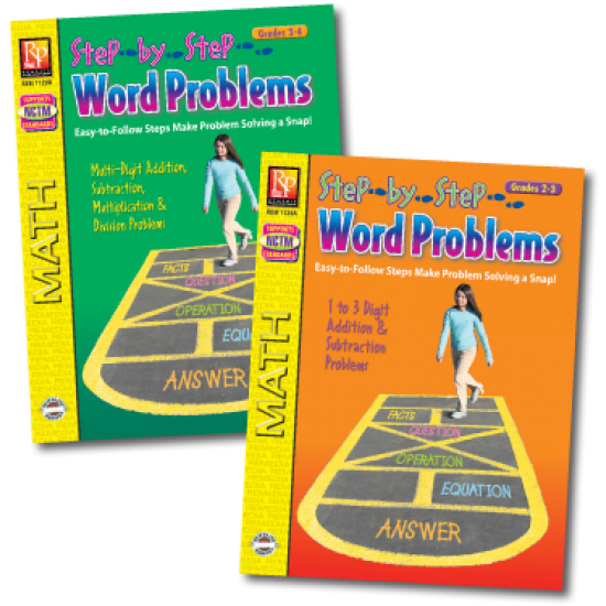Step-by-Step Word Problems (2-Book Set)