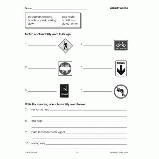 Survival Signs & Symbols (Activity Book & Flash Cards)