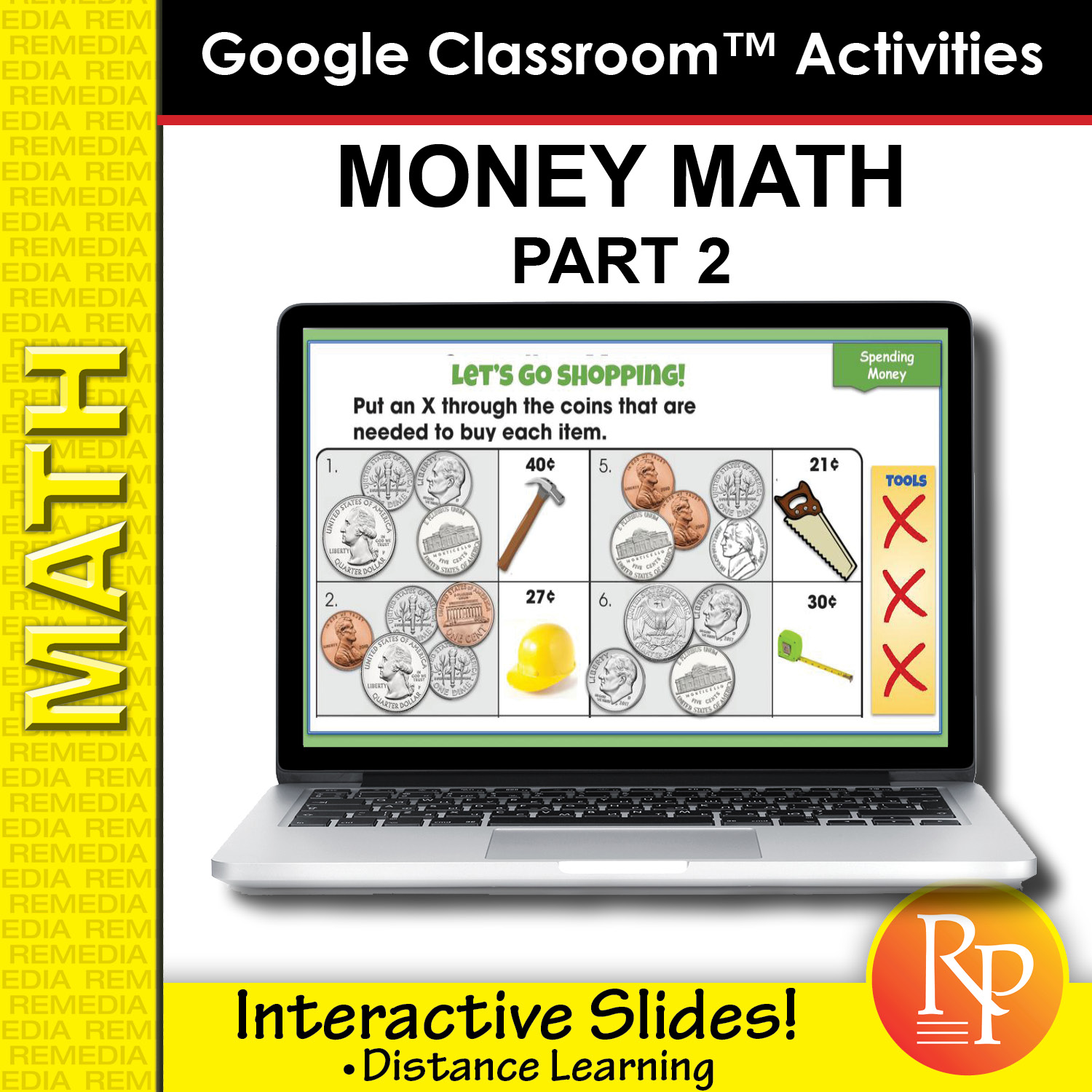 MONEY 2: LIFE SKILLS MATH GOOGLE SLIDES- COINS, DOLLARS, COUNTING, SHOPPING