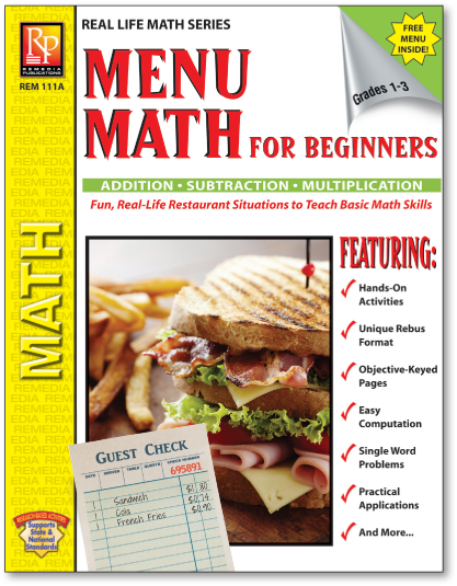 Menu Math for Beginners (Activity Book)